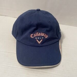 Vtg Callaway Golf Hat Cap Embroidered Logo‎ Blue red white